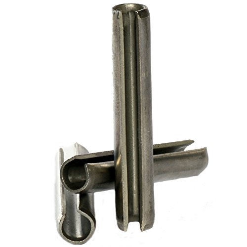 Основата на болта (8 мм) M8 x 30 Пина за натягане на пружината с прорези от неръждаема стомана Sellock Roll Pines DIN 1481 - 50 бр.