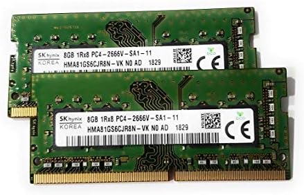 Истински OEM лаптоп SK Hynix Ram HMA81GS6CJR8N-VK 16 GB (2X8 GB) PC4-21300 DDR4-2666 Mhz, Без ECC, Без буфериране CL19