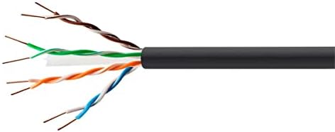 Оптичен кабел Monoprice Cat6 Ethernet - Мрежов интернет-кабел - Плътен, 550 Mhz, UTP, CMX, Чисти гола носа и горната
