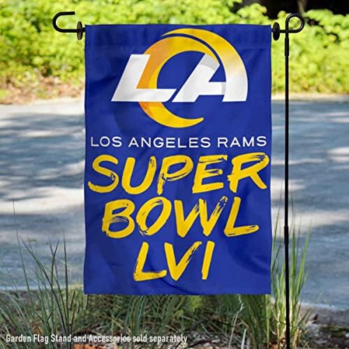 Los Angeles Овни NFC Champions Super Bowl LVI Двупосочен Градински Банер Флаг