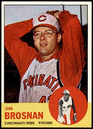 1963 Topps # 116 Джим Броснан Синсинати Редс (Бейзболна картичка) NM / MT Maya