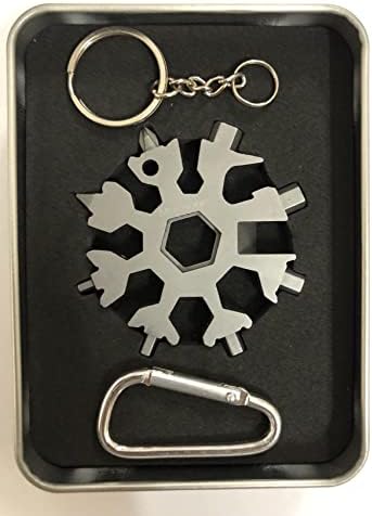 Многофункционален инструмент Masanori 19 в 1 Snowflake, Отварачка за бутилки във формата на Снежинки, от неръждаема стомана