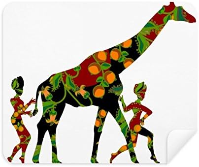 Африкански Жени-Аборигените Ladygirafe Плат За Почистване на Екрана за Пречистване на 2 елемента Замшевой Тъкан