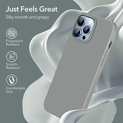 Мек калъф съпротивление esr Cloud, съвместим с калъф iPhone 13 Pro Max (2021) (6,7 инча), Течен силиконов калъф, тънък и устойчив на удари, с подплата от микрофибър против надраскван?