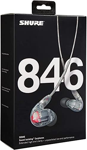Слушалки с кабел, Shure SE846 PRO - Професионални слушалки с шумоизолация, четири микродрайверами с висока разделителна