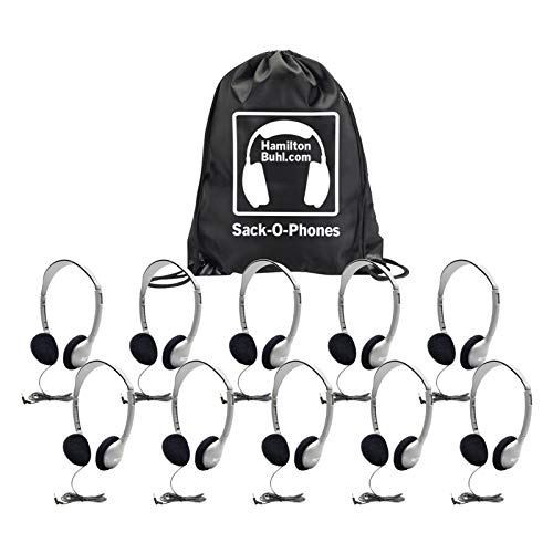Преносими телефони Хамилтън Buhl HECSOPHA2, 10 персонални слушалки HA2, Поролоновые амбушюры чанта за носене (опаковка от 11 броя)