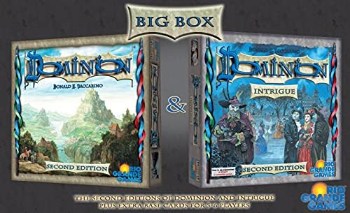 Rio Grande Games: Dominion Big Box 2nd Edition: Стратегическа настолна игра, идва с допълнителни основни карти за 5-6 играчи, съвместима с всички допълнения Dominion