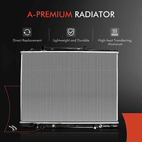 Радиатор за охлаждаща течност на двигателя A-Premium в събирането на радиатора на трансмисионния масло е Съвместим с Honda Pilot 2009-2015, Ridgeline 2009-2014, V6 3,5 л, Автоматична Транс, П