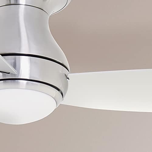 Модерен вентилатор на тавана Noble Home с дистанционно управление, 52 инча | Модерен, Изравнена със вградени led с регулируема яркост и подвижна комплект осветление | Вътр?