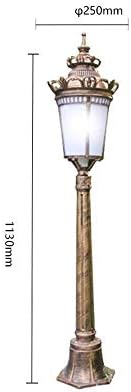 TQXDD Реколта Традиция Виктория Антикварен Стъклен Фенер Външна Настолна Лампа E27 Колонная Лампа Здрав Алуминиев Водоустойчив