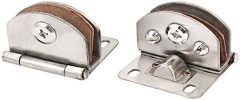 Нов шкаф Lon0167 С метален Стъклен скоба, надежден, ефективно стяга за врата на панти дебелина 12 мм, 2 бр. (id: 317 4d c4 5a5)