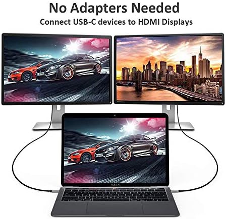 QCEs USB Кабел C до Mini DisplayPort 6 ФУТА и USB кабел C за HDMI 4K 60Hz 6 МЕТРА