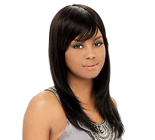 ТОВА е перука от човешка коса производство на индийския Remi Natual - 1214 (# 1B - черно, без цвят)
