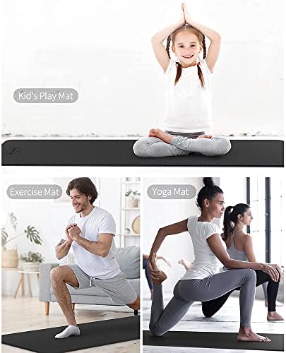 Килимче за йога YFBHWYF – подложка с дебелина 2 мм, лек, с високоефективни изземване, подкрепа и стабилност за практикуване на йога, пилатес, фитнес зала, фитнес - Станда