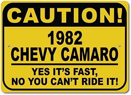 1982 82 Знак CHEVY CAMARO е Леко, Бърза кола, Метален Знак Новост, Декорация за стени на Пещерата на Човека, Знак на