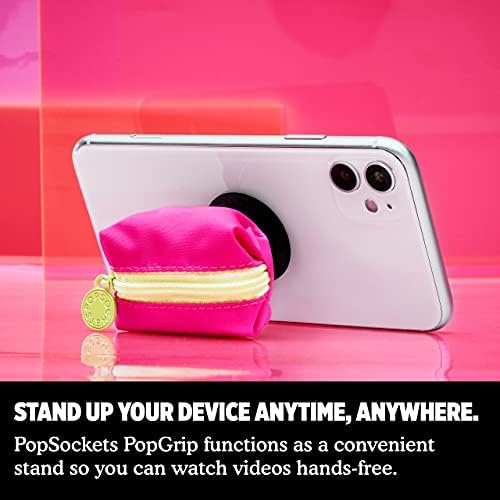 Писалка за телефон PopSockets с разширяване на стойка, PopSockets за джоба за телефон неоново розов цвят