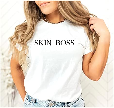 Риза Boss Skin Esthetician Риза Подарък за Козметик Подарък Кожному Терапевт Подарък Естетиката На Бала