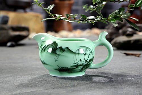 Чай GnD висок клас с отпечатан във формата на шаран цвят на морските вълни и Гунфу с ярко изрисуван на ръка Природа /Lotus,