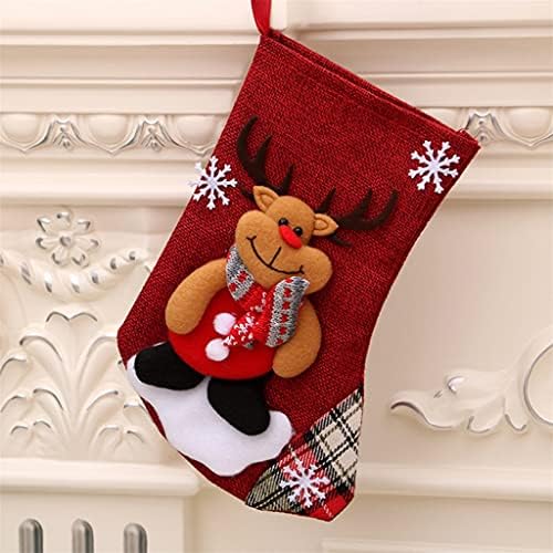 WODMB Коледно Дърво, Окачени Чорапи Фестивални Чанти за бонбони Прекрасен Подарък пакет за Отглеждане на Деца Коледно