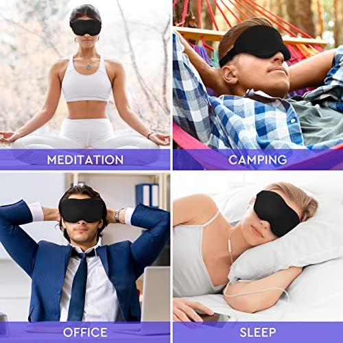 Маска за очи за сън, за жени и мъже, 3D Превръзка на очите за сън, Маски за защита от светлина, Калъфи за очи за сън,