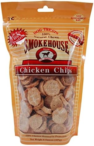 Smokehouse 100-Лихвените Природни Лакомства за кучета с Пиле Чипс, 1 килограм
