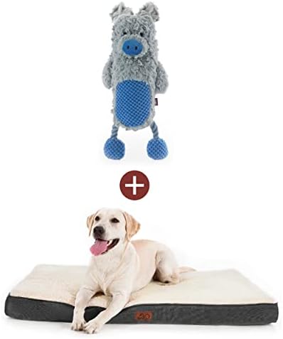 Bedsure Големи Кучешки легла за Големи Кучета с Пищащими Собачьими Играчки за по-Големи Кучета Прасе