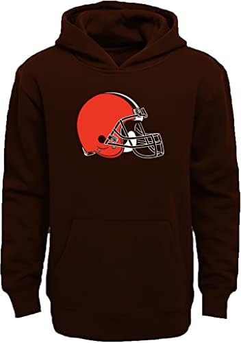 Outerstuff Младежки отбор от NFL 8-20 Цвят на Основния Лого Руното Hoody С качулка