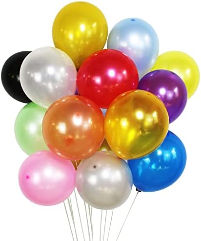 Балони в различни цветове, 130 бр. вечерни балони за рожден Ден, сватбени аксесоари 10 инча, 13 вида светли перлени цветни балони, с преливащи се цветове латексови балон