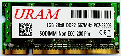 URAM 1GB DDR2 SDRAM 667MHz PC2-5300S sodimm памет Samsung IC RAM (памет за лаптоп)