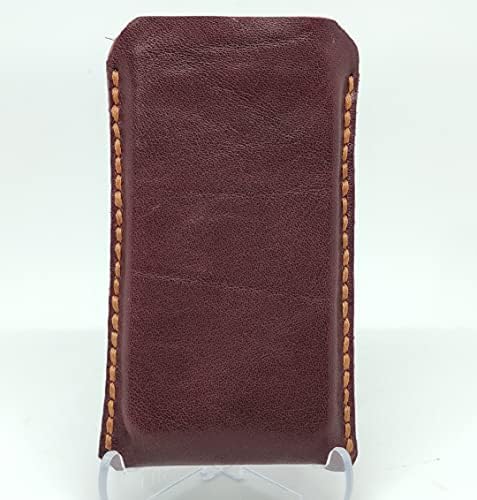 Чанта-кобур от естествена кожа за Samsung Galaxy A71 5G UW, Калъф за вашия телефон ръчна изработка от естествена кожа, Изработен по поръчка Кожен Калъф-чанта за носене, Вертик?
