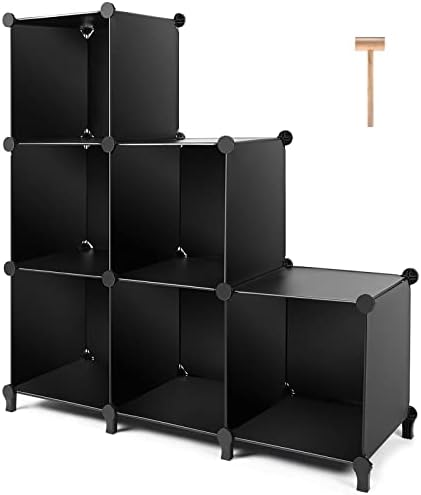 TomCare Cube Storage 6-Кубичен Шкаф-Органайзер стелажи За съхранение на Кубчета-Органайзер САМ Пластмасов Гардероб Модулна лавица за книги, Организующая Стелажи за съхране?