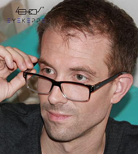 Eyekepper Спестете 10% на 5 опаковки пури в ограничени бройки очила за четене за мъже и 5 опаковки очила за четене на половин око Черен цвят + 1,75