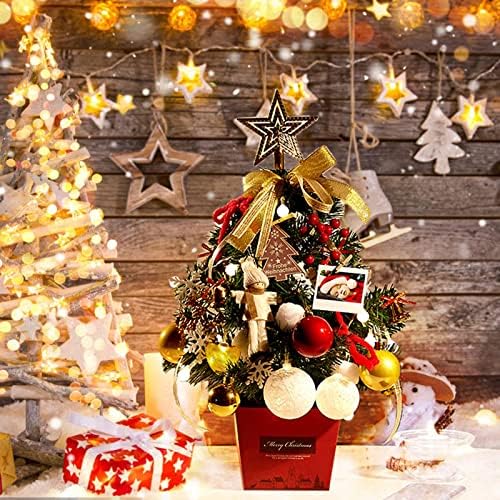 Златното Светлинен Украса на Коледната Елха, Коледни Украси, Декорация за Дома Партита, Бюро, Led Маса, Мини-Коледно Дърво, Коледни Светещи Украса, Коледни Подаръци