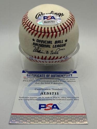 Били Уилямс Чикаго Къбс Подписа Автограф Официален представител на MLB Бейзбол PSA DNA *11 бейзболни топки с автографи