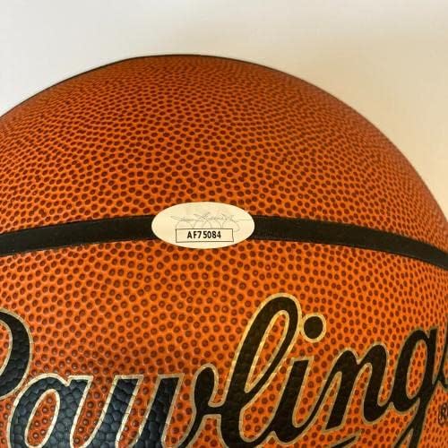 Джон Вуден лос анджелис Подписа договор с Rawlings NCAA Баскетбол JSA COA - Баскетболни топки колеж с автограф