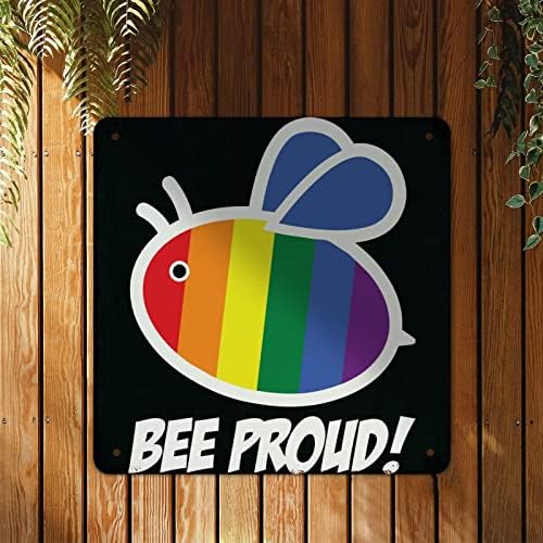 godblessign Dare to Be Yourself ЛГБТ Гордостта Метален Знак на Гордост, Гей, Лесбийки и Съща ЛГБТК Метален Знак на Дъгата Метален Твърд Знак на Стенно Изкуство Селска Къща Знак Не
