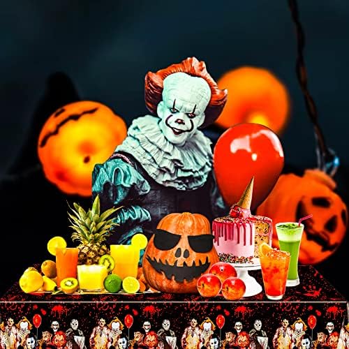 Страшно Покривка на Хелоуин, на 2 опаковки, 54x108 инча, темата на филма на ужасите Кървави зомби, Правоъгълните Покривки