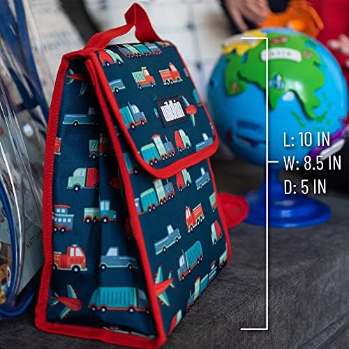 Случайна чанта за обяд Wildkin Kids за момчета и момичета, множество чанта за обяд, идеален за дневна грижа и предучилищното образование, идеална за опаковане на горещи и