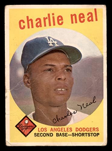 1959 Topps 427 Чарли Нийл Лос Анджелис Доджърс (Бейзбол карта) АВТЕНТИЧНИ Доджърс