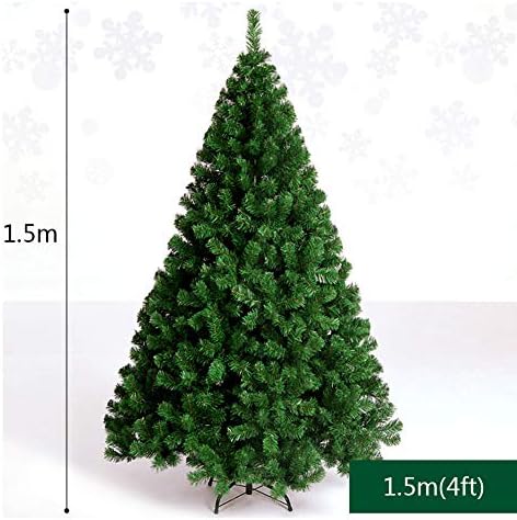 ZPEE 5-подножието Коледно дърво от изкуствен материал PVC с автоматично разпределение на клоните, с метална стойка, Лесно монтируемая Коледна украса, Борова Елха Зелен