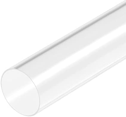 Акрилна тръба MECCANIXITY Прозрачна Твърда Кръгла тръба 66 mm (2 5/8) ID 70 mm (2 3/4) OD 18 за Лампи и фенери, Система за водно охлаждане