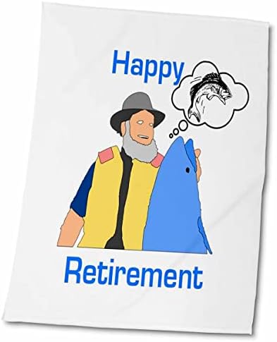 Триизмерен образ Мил Щастлив пенсиониране С Рибки И Мысленными Пузырьковыми кърпи (twl-243606-1)