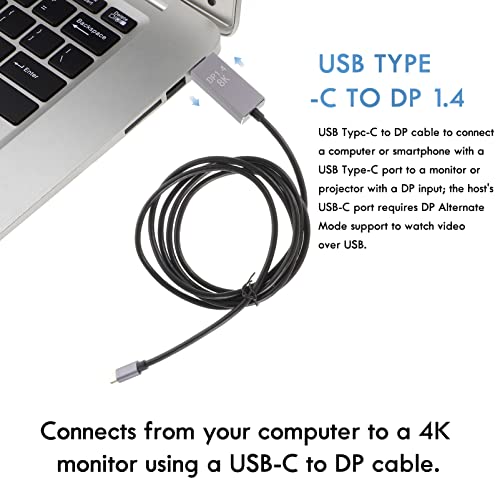 SOLUSTRE Dsl, кабел, Dsl, кабел C USB кабел за дисплей на USB-c Инчов K-кабел-адаптер За монитор с USB Кабел Тип C Порт видеодисплея USB-Проектор Dsl-кабел Кабел на монитора на компютър