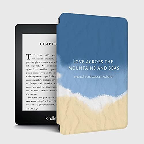 Калъф за 6,8-инчов Kindle Paperwhite 11-то поколение 2021 - Корица-книжка с автоматично awakening / преход в режим на сън за четец на Kindle Paperwhite 5 2021 Signature Edition / Мек облак