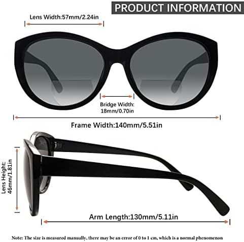 BONCAMOR 4 опаковки бифокальных слънчеви очила за четене за жени и мъже, модни слънчеви очила с защита UV400 за четене