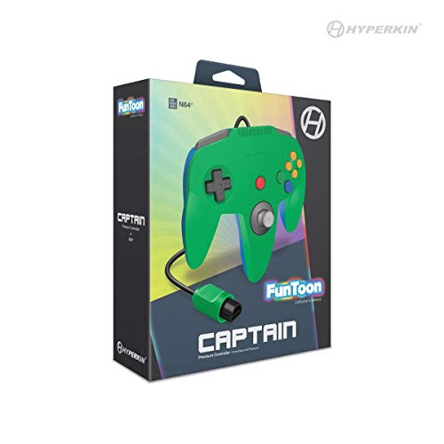 Премиум-контролер Hyperkin M07260-HG Captain за коллекционного издание N64 Funtoon (Green Hero)