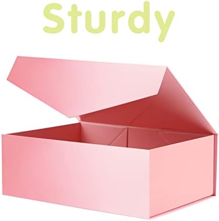Подаръчни кутии ЧЕСТИТ ДИВАН с размери 10,5x7,7x3,8 инча, Розово Подаръчни кутии с капаци, Кутии за предложения на шаферките, Правоъгълни Сгъване, Подаръчни кутии, Магни?