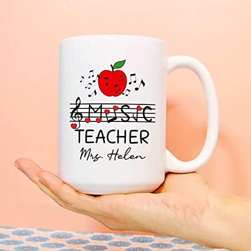 Чаша За Учител по музика, Персонални Кафеена Чаша За Учител по музика, Нови Подаръци За Учител по музика, Подарък За