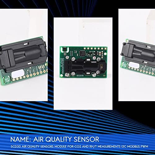 Модул сензори за качество extralife SCD30 за измерване на относителната влажност на въздуха и T I2C Modbus PWM, зелен,