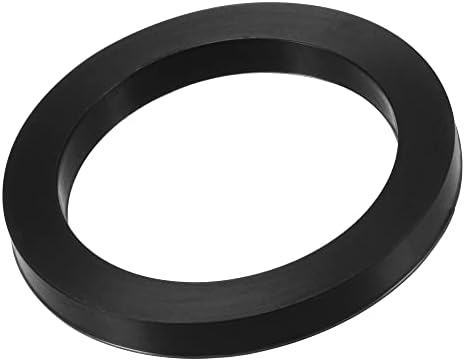 Плоска Шайба от нитриловой гума MECCANIXITY 2-1/2 Инча DN65 Уплътнение за быстроразъемного връзка гаечен тип, Черна опаковка